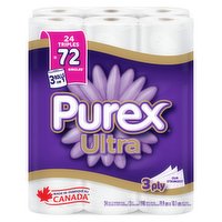 Purex - Bathroom Tissue, 24 Triple Rolls, 24 Each