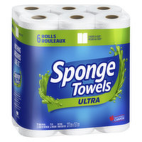 Sponge Towels - Ultra - 6 Rolls