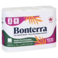 Bonterra - Paper Towel, Choose-a-Size 3 Mega Rolls, 3 Each