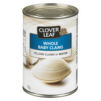 Clover Leaf - Whole Baby Clams in Water, 142 Gram