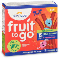 Sunrype - Fun Flavours 100% Fruit Snack, 15 Each