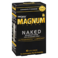 Trojan - Magnum Naked Sensations Condoms Large, 10 Each