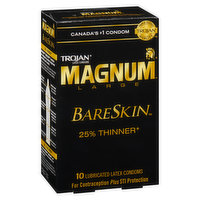 Trojan - Magnum Bareskin Condoms Large, 10 Each