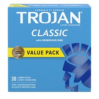 Trojan - Lubricated Condoms, 30 Each