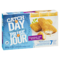 Catch Of the Day - Breaded Fish Fillets - Roasted Garlic & Herb, 350 Gram