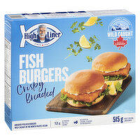 Highliner - Fish Burger, Crispy Breaded, 8 Each