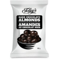 Foleys - Dark Chocolate Almonds, 100 Gram