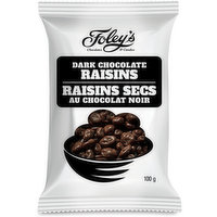 Foleys - Dark Chocolate Raisins, 100 Gram
