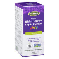 Flora - Elderberry+ Liquid Formula for Kids, 250 Millilitre