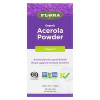 Flora - Acerola Natural Vitamin C Powder, 50 Gram