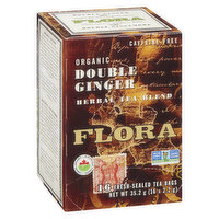 Flora - Organic Double Ginger Tea, 16 Each