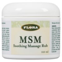 Flora - MSM Soothing Massage Rub, 120 Millilitre