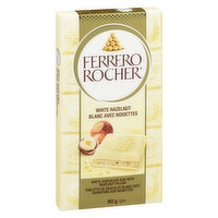 Ferrero - Rocher Premium Chocolate Bar, White Chocolate Hazelnut