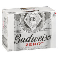 Budweiser - Non-Alcoholic Beer - Zero, 12 Each