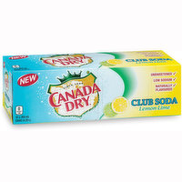 Canada Dry - Club Soda Lemon Lime, 12 Each