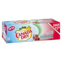 Canada Dry - Club Soda - Pomegranate Cherry, 12 Each