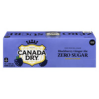 Canada Dry - Blackberry Ginger Ale Zero Sugar, 12 Each