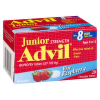 Advil - Junior Strength 100mg - Blue Raspberry, 20 Each