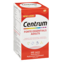 Centrum - Forte Essentials Multivitamin Adults, 100 Each