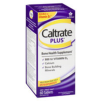 Caltrate - Plus Bone Health Supplement, 60 Each