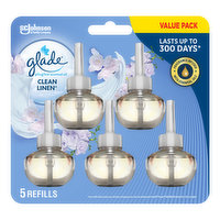 Glade - Glade Plugins Refill VP- Clean Linen, 5 Each