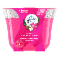 Glade - Triple Wick Candle Exotic Tropical Blossoms, 1 Each