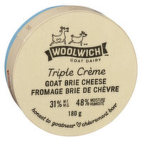 Woolwich Dairy - Goat Brie Cheese Triple Creme, 180 Gram