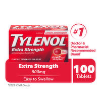 Tylenol - Extra Strength eZ Tabs 500mg, 100 Each