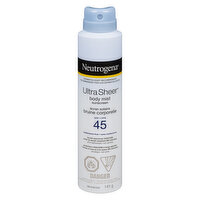 Neutrogena - Ultra Sheer Body Mist Sunscreen Spray SPF45, 141 Gram