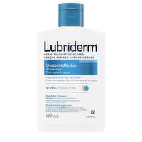 Lubriderm - Unscented Lotion, Shea Butter & Glycerin, 177 Millilitre