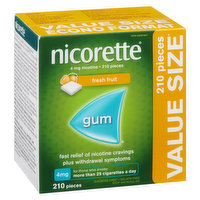 Nicorette - Nicotine Gum 4mg - Fresh Fruit
