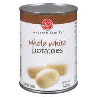 Western Family - Whole White Potatoes, 540 Millilitre