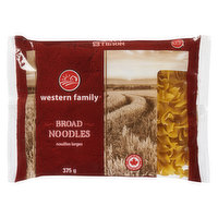 western Family - Broad Noodles, 375 Gram