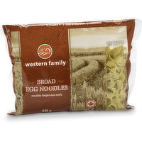 Western Family - Broad Egg Noodles, 375 Gram