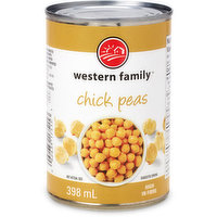 Western Family - Chick Peas, 398 Millilitre