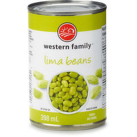 Western Family - Lima Beans, 398 Millilitre