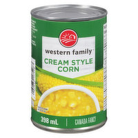 western Family - Cream Style Corn, 398 Millilitre