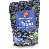Western Family - Cultivated Blueberries Frozen, 600 Gram