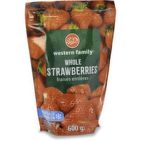 Western Family - Frozen Fruit - Whole Strawberries, 600 Gram