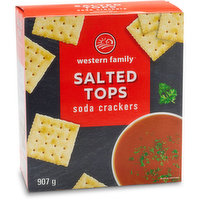 Western Family - Salted Tops Soda Crackers, 907 Gram