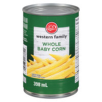 Western Family - Whole Baby Corn, 398 Millilitre