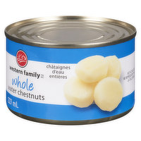 Western Family - Whole Water Chestnuts, 227 Millilitre