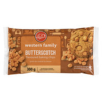 Western Family - Baking Chips - Butterscotch, 300 Gram