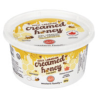 Western Family - 100% Canadian Creamed Honey, 500 Gram