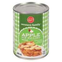 Western Family - Apple Pie Filling with Spices, 540 Millilitre