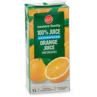 western Family - Orange Juice100%, Unsweetened