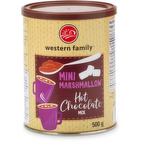 western Family - Hot Chocolate Mix - Mini Marshmallow, 500 Gram