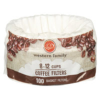 Western Family - Coffee Filters Basket, 100 Each