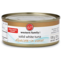 western Family - Solid White Albacore Tuna in Water, 170 Gram