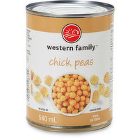 western Family - Chick Peas, 540 Millilitre